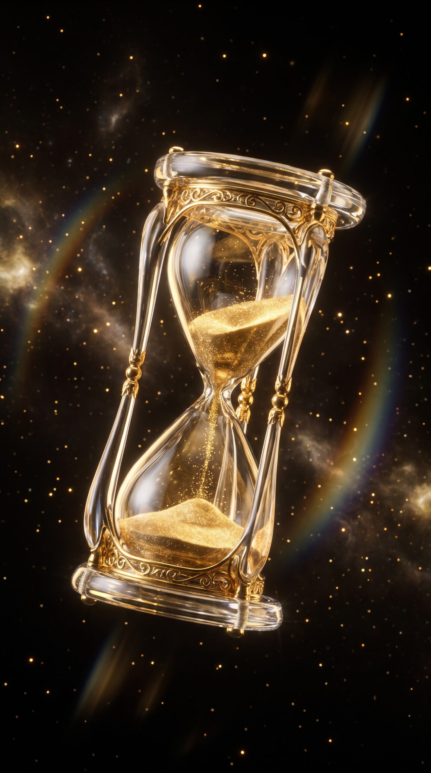 Golden Hourglass Wallpaper